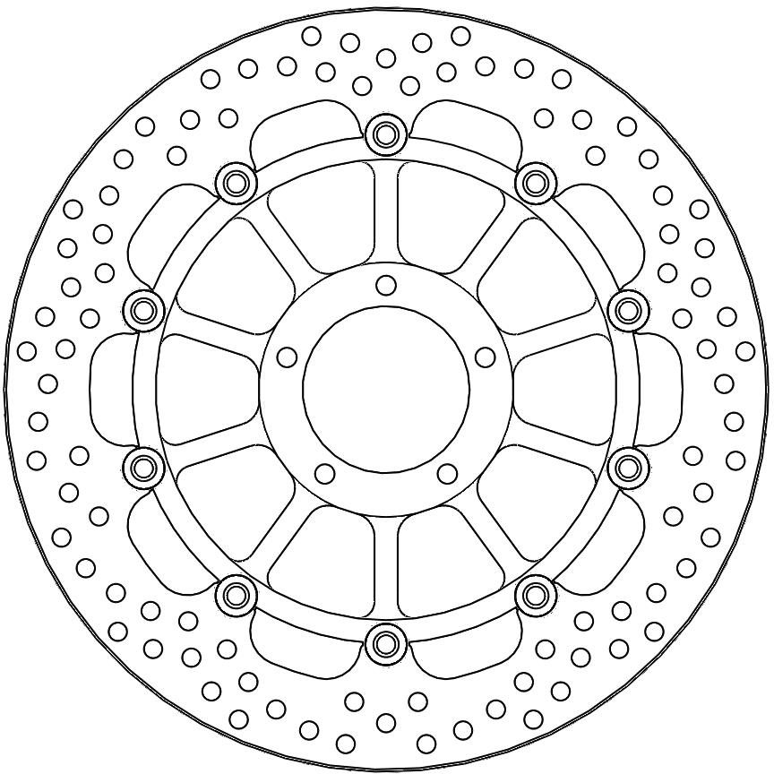 113167, HALO FLOAT ALU OFFS. DISC 330