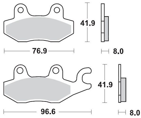 092611, BRAKE PADS SINTER RACING