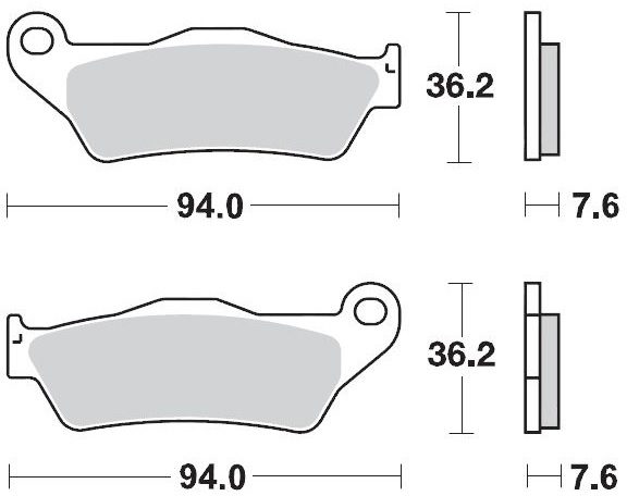 093011, BRAKE PADS SINTER RACING