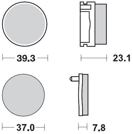 093311, BRAKE PADS SINTER RACING