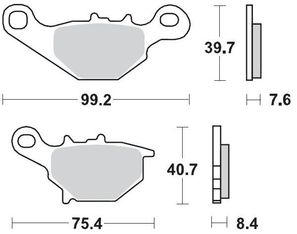 093511, BRAKE PADS SINTER RACING