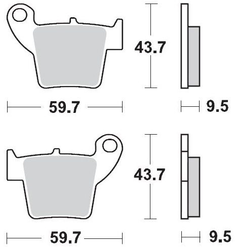 094311, BRAKE PADS SINTER RACING