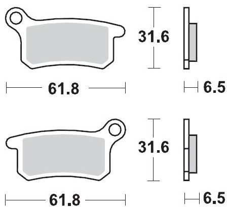 094611, BRAKE PADS SINTER RACING