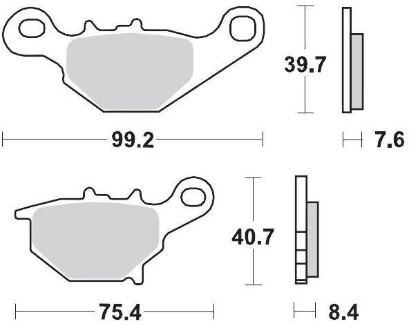 094811, BRAKE PADS SINTER RACING
