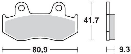 095811, BRAKE PADS SINTER RACING