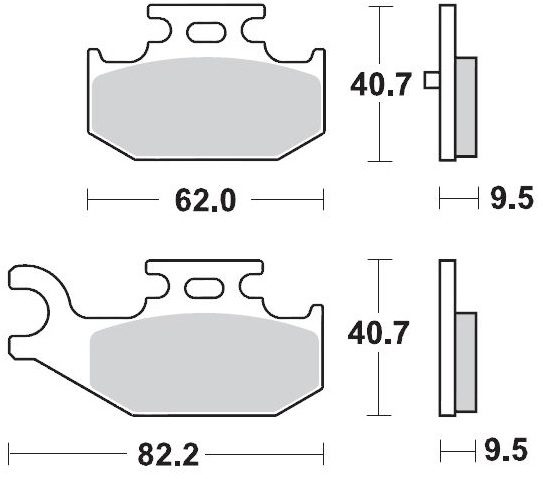 096411, BRAKE PADS SINTER RACING