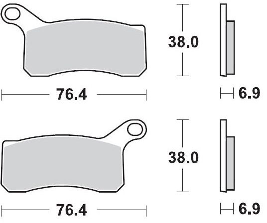 096511, BRAKE PADS SINTER RACING