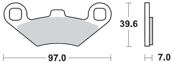 097511, BRAKE PADS SINTER RACING