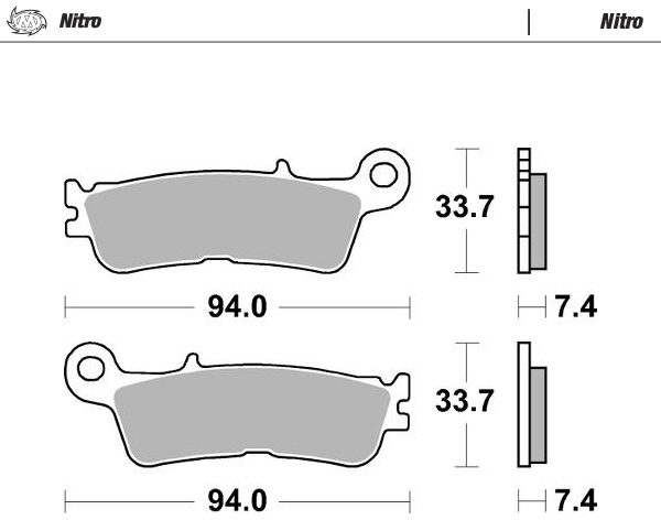 099821, BRAKE PADS SINTER NITRO