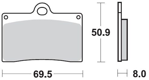 090612, BRAKE PADS SINTER RACING GP
