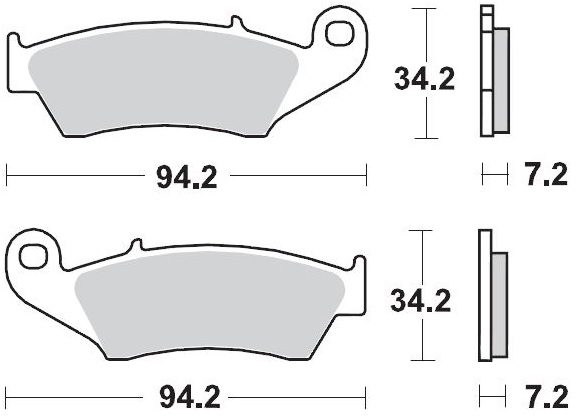 093412, BRAKE PADS SINTER RACING GP