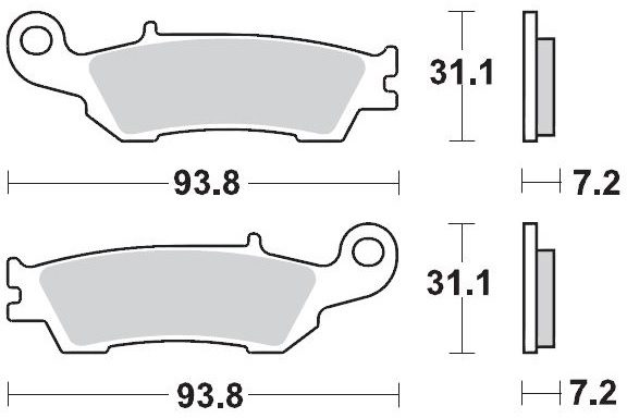 094912, BRAKE PADS SINTER RACING GP