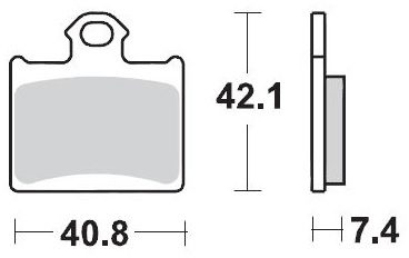 096712, BRAKE PADS SINTER RACING GP