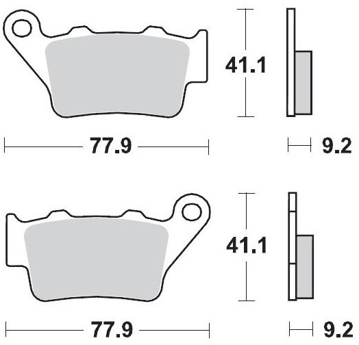 093221, BRAKE PADS SINTER NITRO