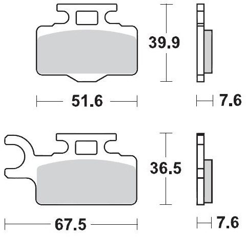 094121, BRAKE PADS SINTER NITRO
