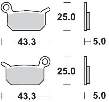 094721, BRAKE PADS SINTER NITRO