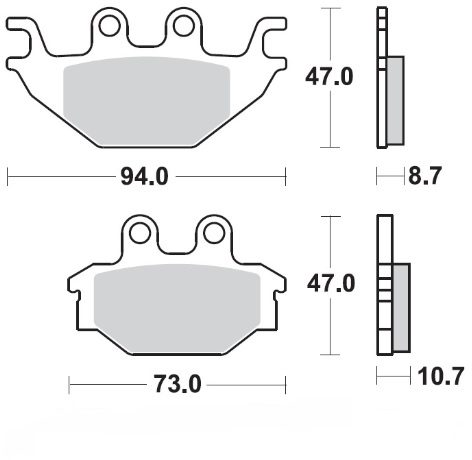 098321, BRAKE PADS SINTER NITRO