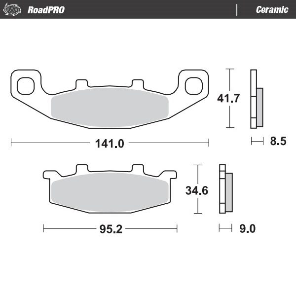 402104, BRAKE PADS CERAMIC