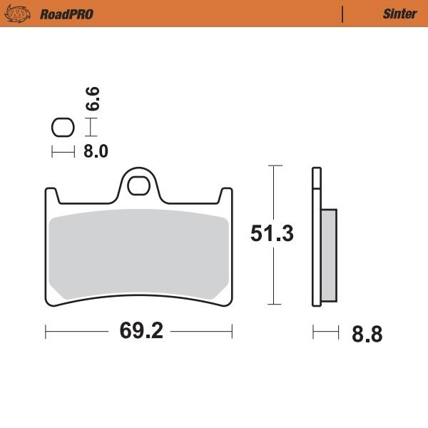 402801, BRAKE PADS SINTER