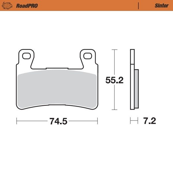 405001, BRAKE PADS SINTER