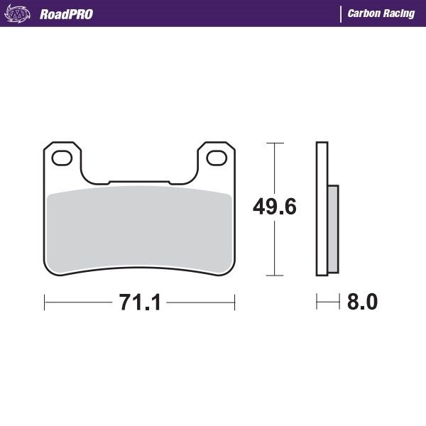 406306, BRAKE PAD CARBON RACING