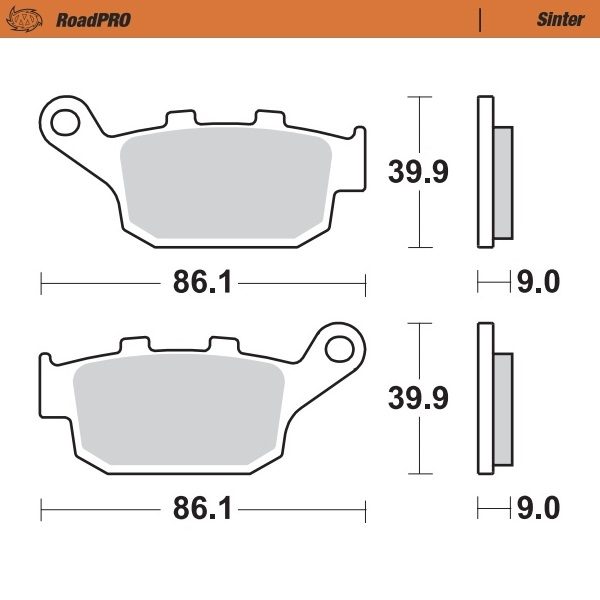 407702, BRAKE PADS SINTER