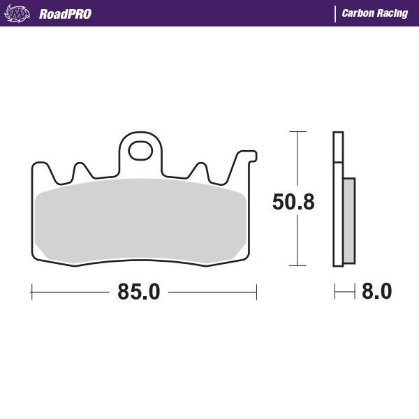 408006, BRAKE PAD CARBON RACING
