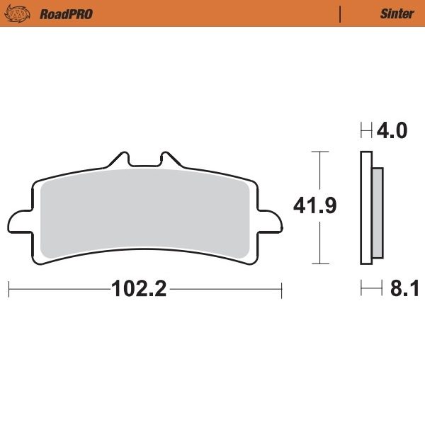 408101, BRAKE PADS SINTER