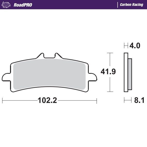 408106, BRAKE PAD CARBON RACING