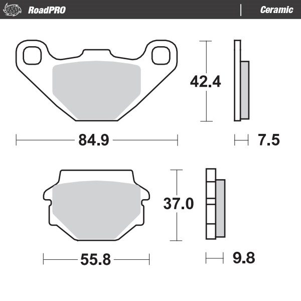 408204, BRAKE PADS CERAMIC