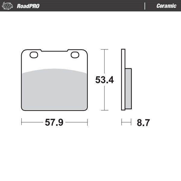 408304, BRAKE PADS CERAMIC