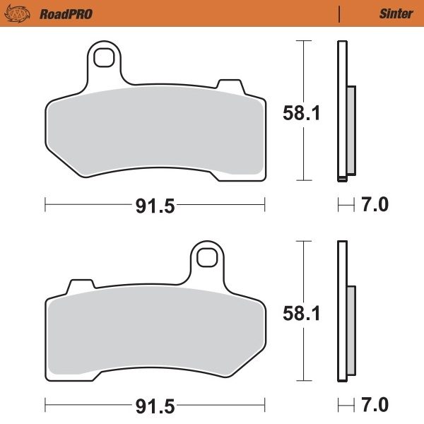 412201, BRAKE PADS SINTER
