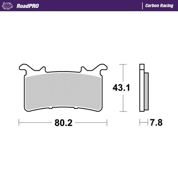 414306, BRAKE PAD ROADPRO CARBON RACING