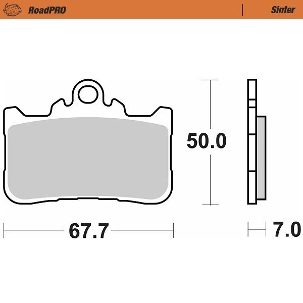 415101, BRAKE PAD ROADPRO SINTER FRONT