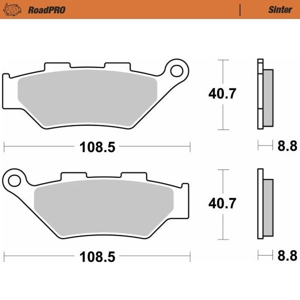 415601, BRAKE PAD ROADPRO SINTER FRONT