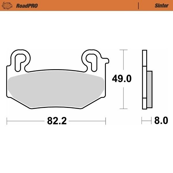 416701, BRAKE PAD ROADPRO SINTER FRONT