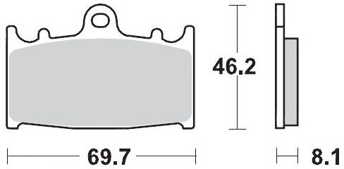 099912, BRAKE PADS SINTER RACING GP