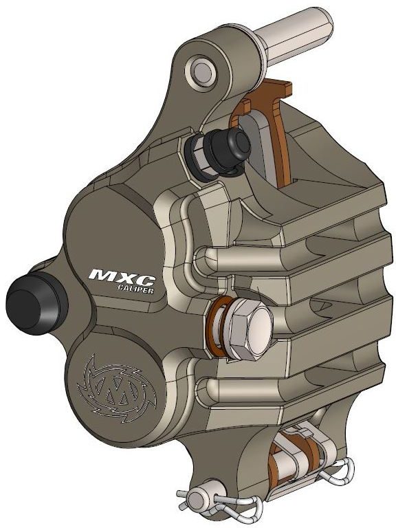 210105, BRAKE CALIPER MXC FRONT INCL PAD