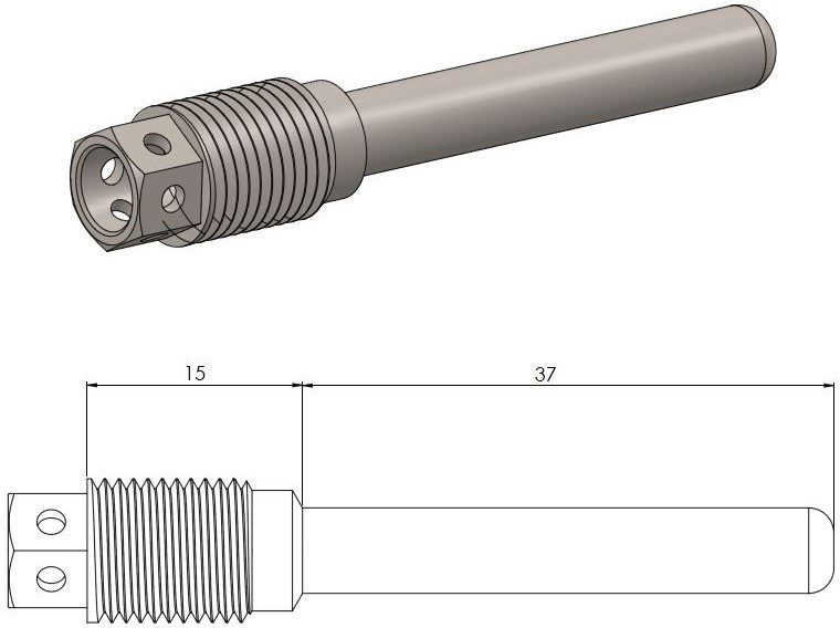 213121, BRAKE PAD PIN RACE-DRILLED