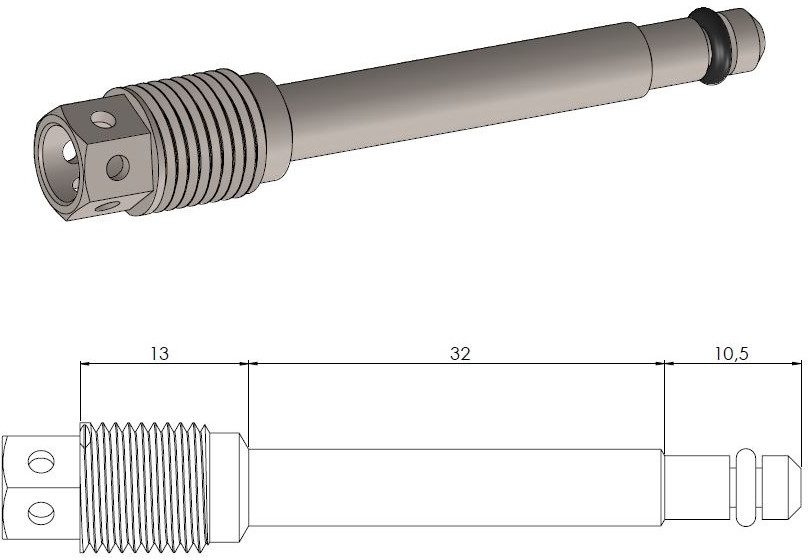 213125, BRAKE PAD PIN RACE-DRILLED