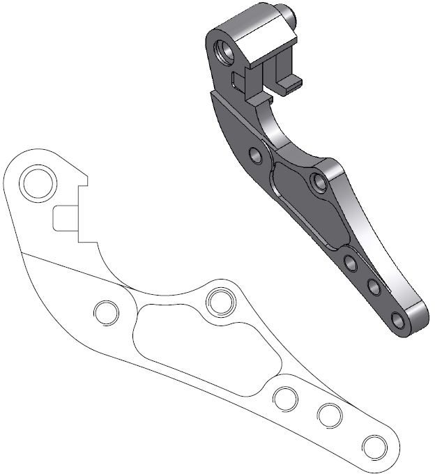 211057, CALIPER ADAPTER BRACKET