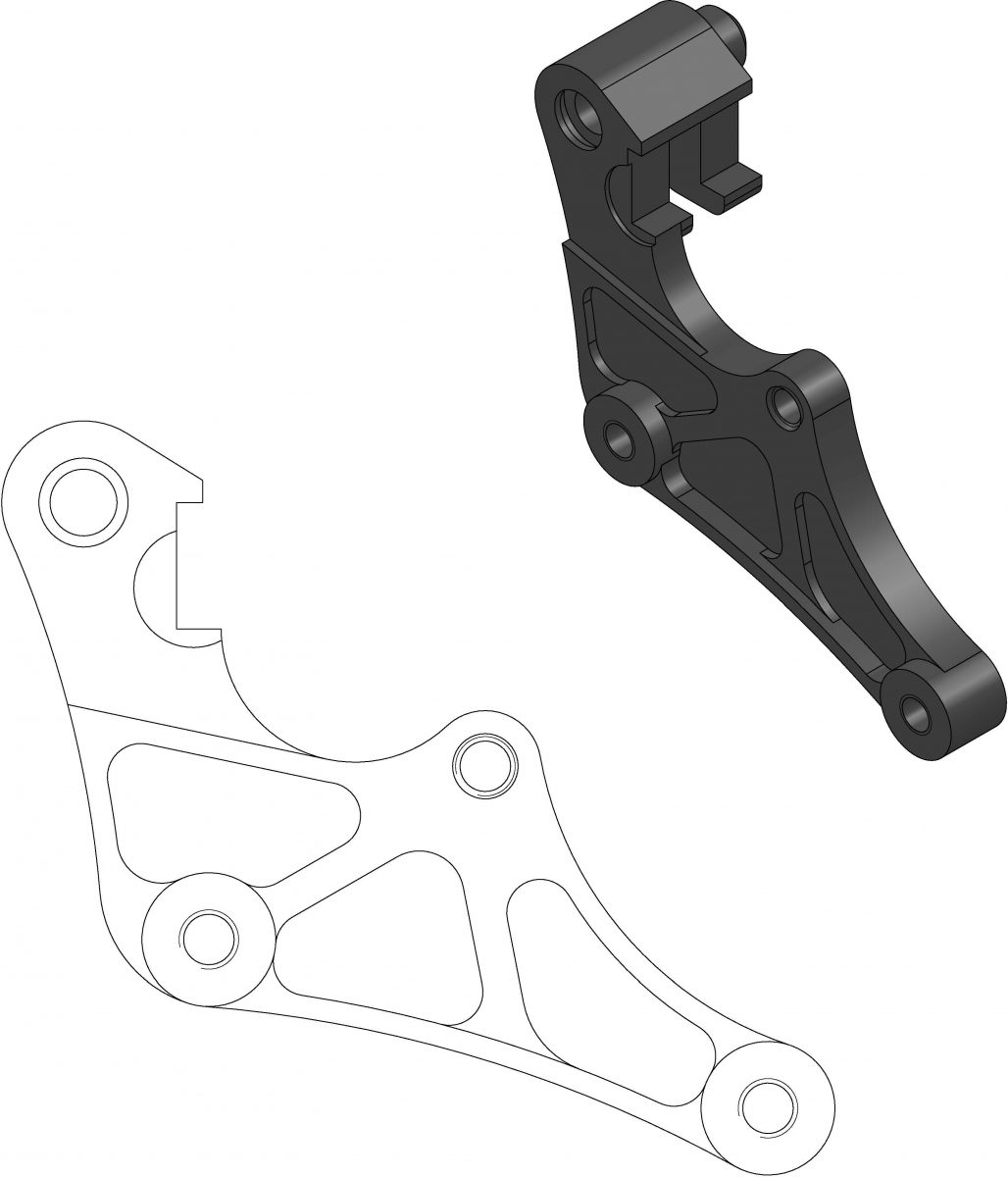 211074, CALIPER ADAPTER BRACKET