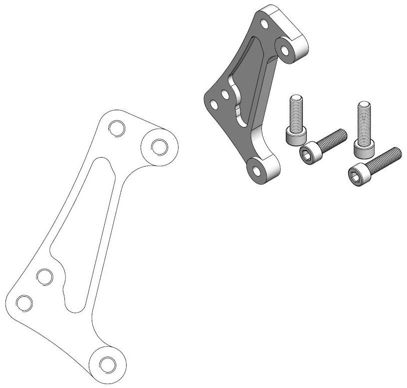 211098, CALIPER ADAPTER BRACKET
