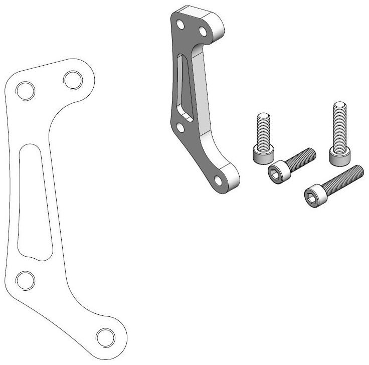 211099, CALIPER ADAPTER BRACKET