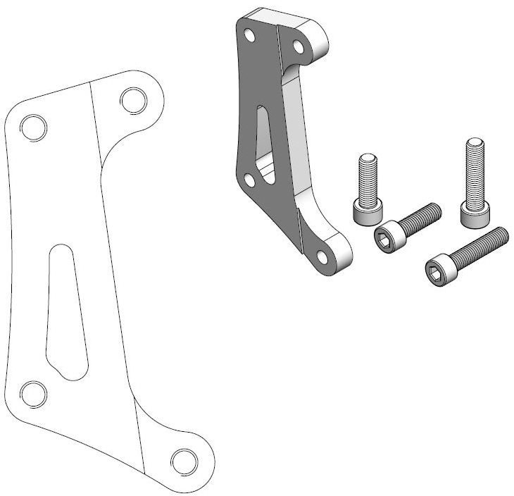 211116, CALIPER ADAPTER BRACKET