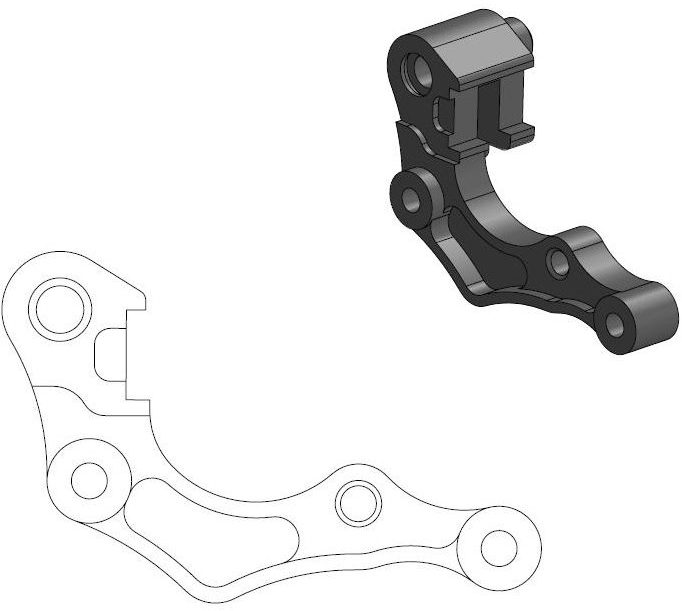 211118, CALIPER ADAPTER BRACKET