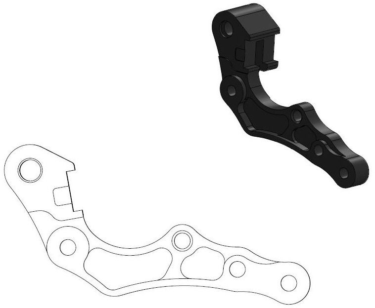 211125, CALIPER ADAPTER BRACKET