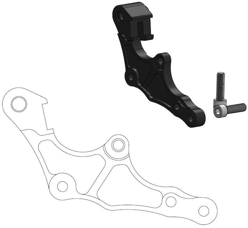 211126, CALIPER ADAPTER BRACKET