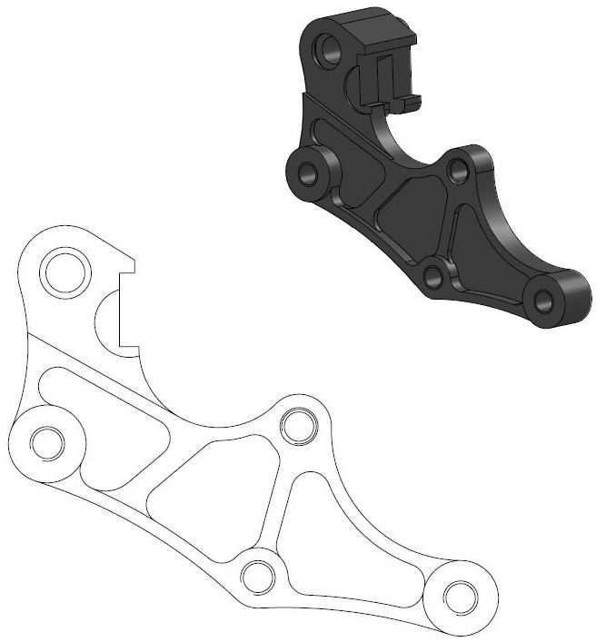 211128, CALIPER ADAPTER BRACKET