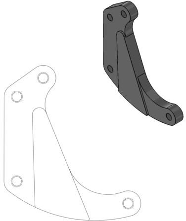 211025, CALIPER ADAPTER BRACKET